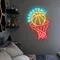 Basketball Neon Sign - Custom Socks Now