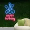 Celebrate Happy Birthday Neon Sign - Custom Socks Now