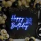 Happy Birthday Cheers Neon Sign - Custom Socks Now