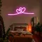 Infinity Heart Pink Neon Sign - Custom Socks Now