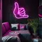 Pink Shaka Hand Neon Sign - Custom Socks Now