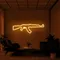Cool Rifle Neon Sign - Custom Socks Now