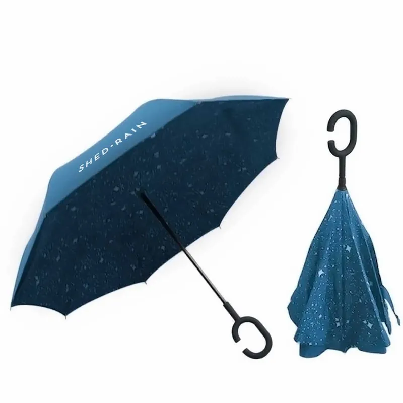 Reverse Open Umbrella - 48 in Arc - Custom Socks Now