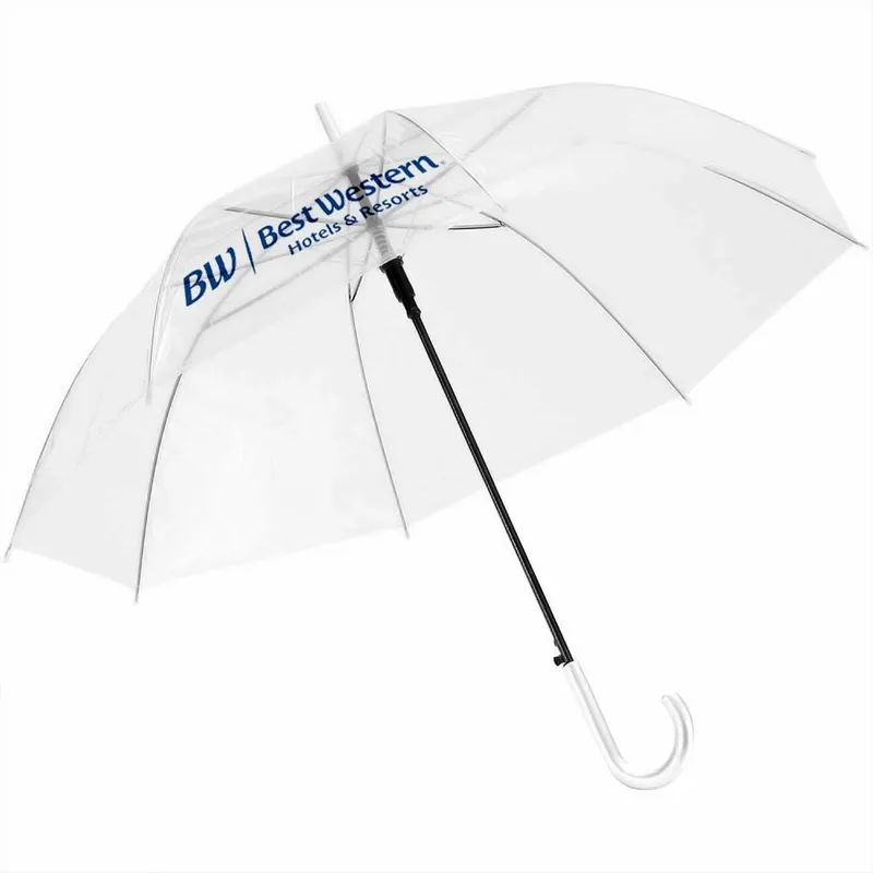 Clear Umbrella - 46 in Arc - Custom Socks Now