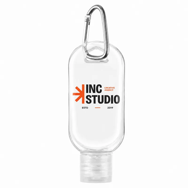 Sanitizer Bottles With Carabiner - Custom Socks Now