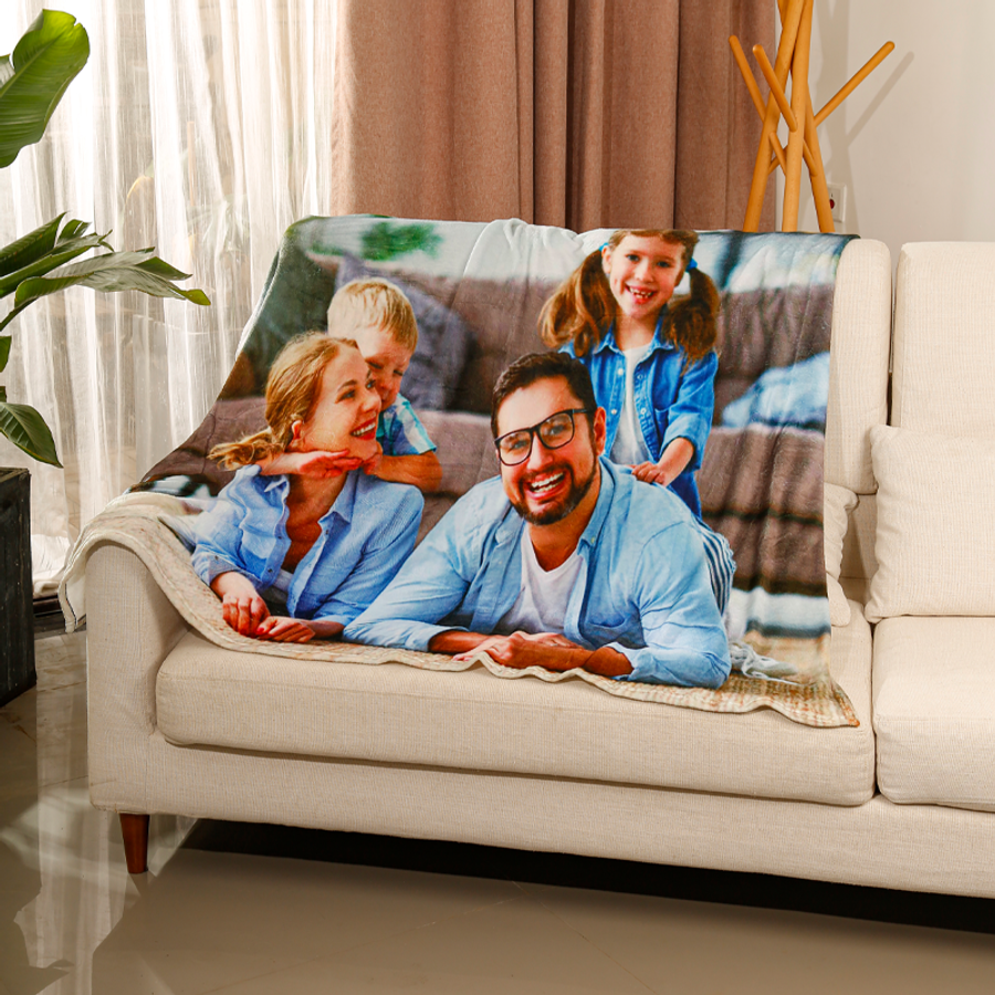 Plush Fleece Blanket - Custom Socks Now
