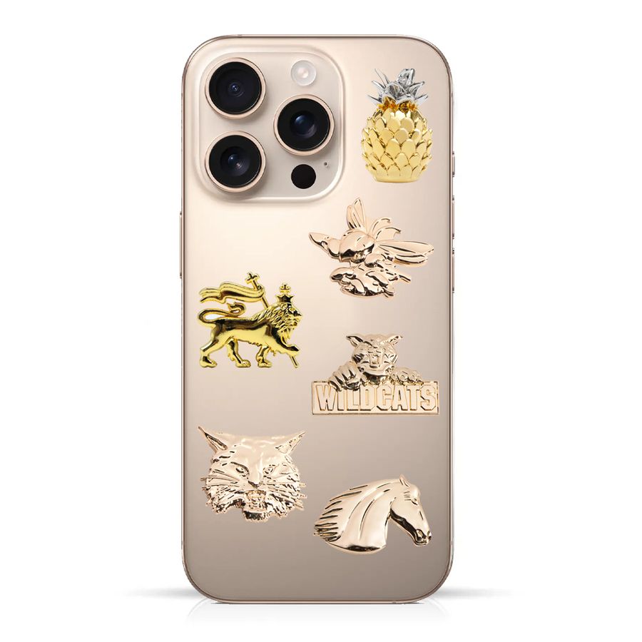 Phone Metal Badge Stickers - Custom Socks Now