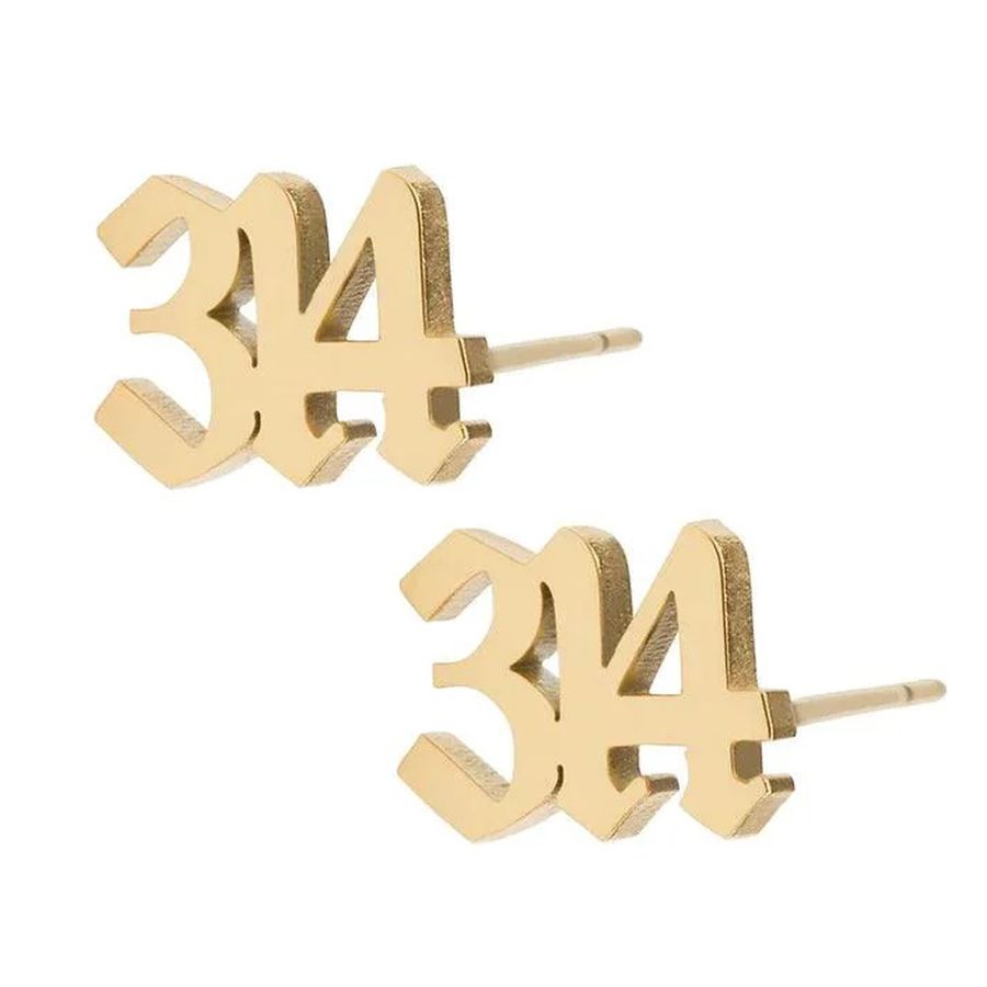 Die Struck Metal Earrings - Custom Socks Now