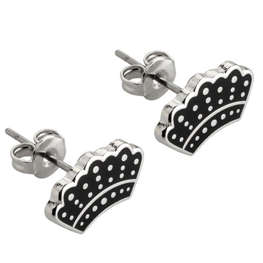 Hard Enamel Metal Earrings - Custom Socks Now