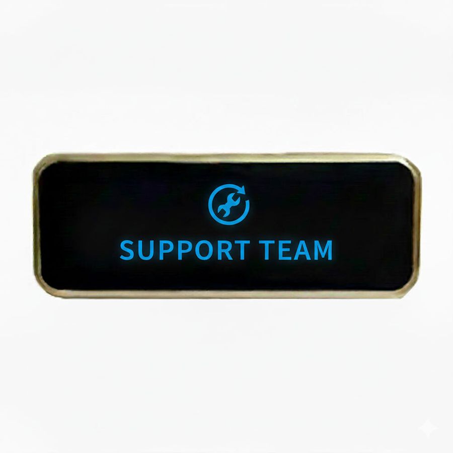 LED Name Badges - Custom Socks Now