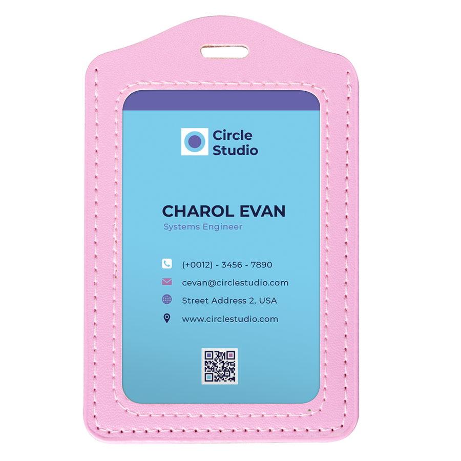 Custom PU Badge Holders - Custom Socks Now