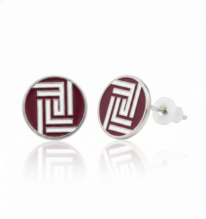 Soft Enamel Metal Earrings - Custom Socks Now
