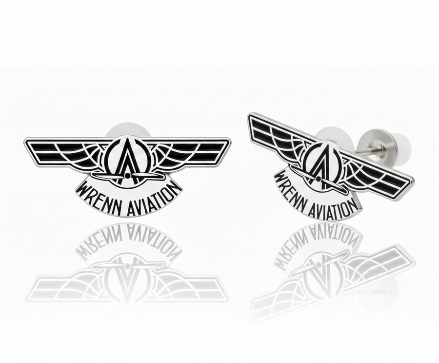 Hard Enamel Metal Earrings - Custom Socks Now