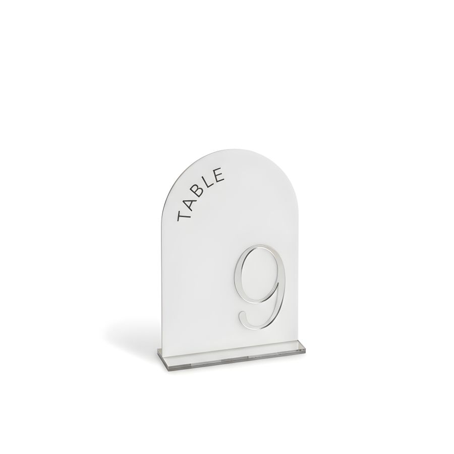 Metallic Table Numbers - Custom Socks Now