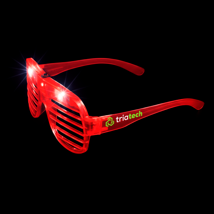 Light-Up LED Slotted Glasses - Custom Socks Now