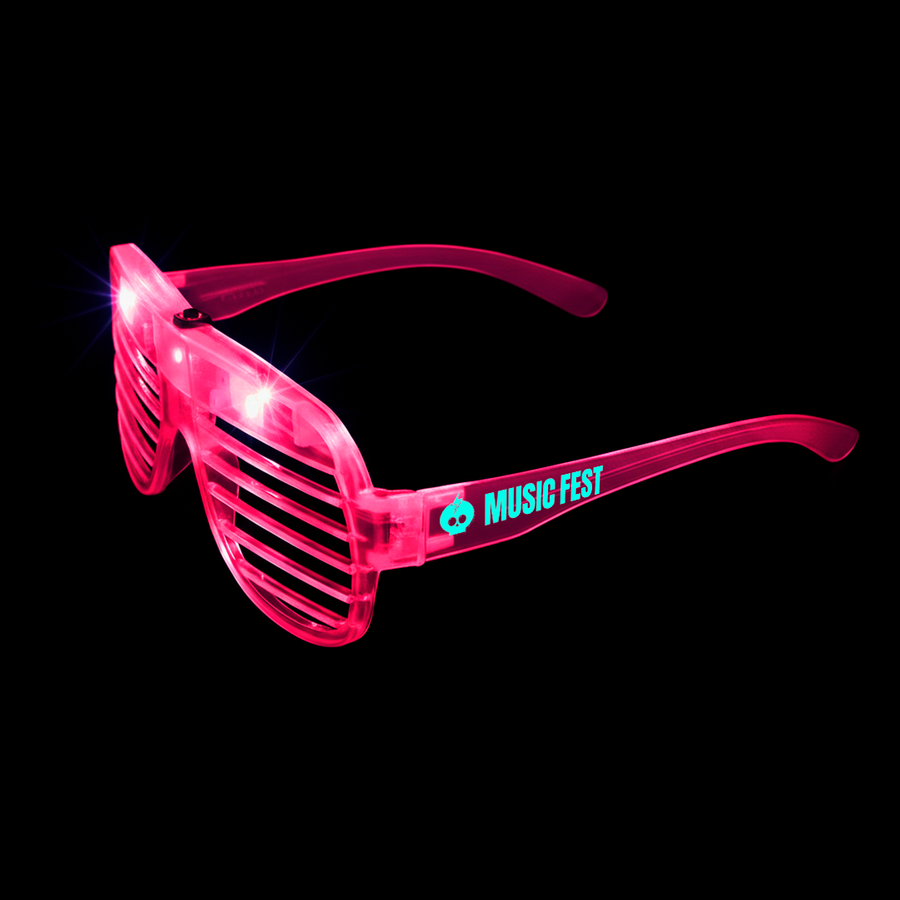Light-Up LED Slotted Glasses - Custom Socks Now