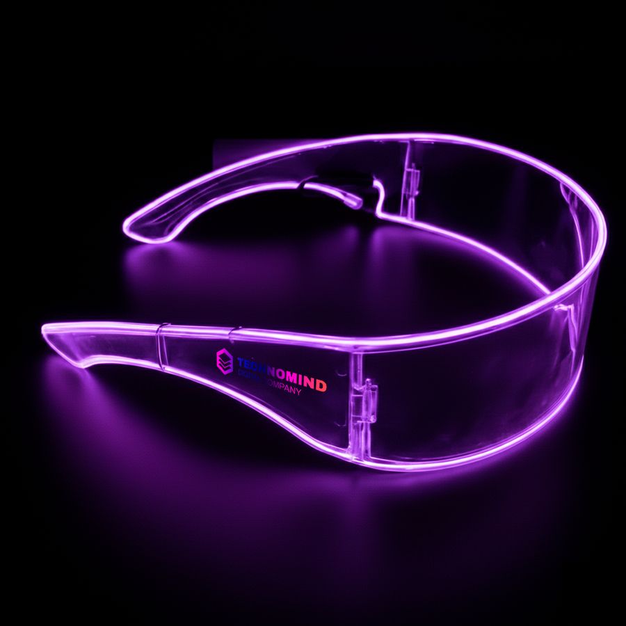 Light Up Cyber Glasses - Custom Socks Now