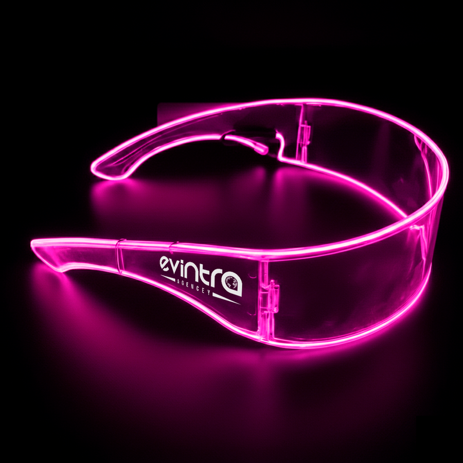 Light Up Cyber Glasses - Custom Socks Now