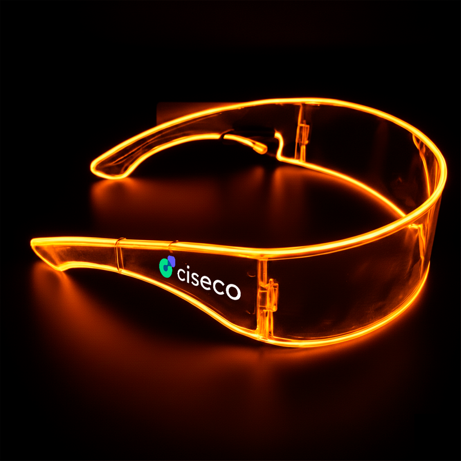 Light Up Cyber Glasses - Custom Socks Now