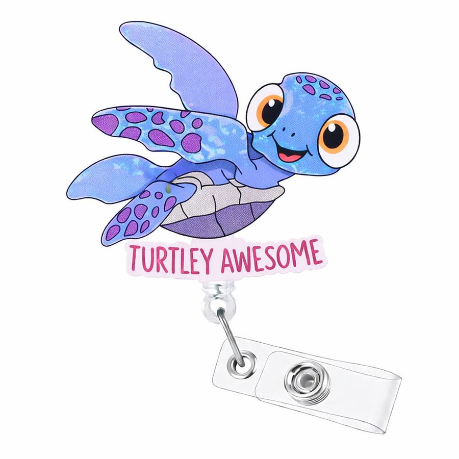 Custom Shape Acrylic Badge Reel - Custom Socks Now