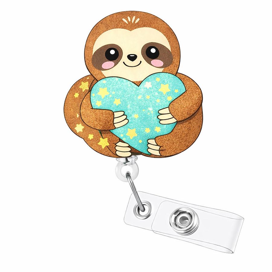 Custom Shape Acrylic Badge Reel - Custom Socks Now