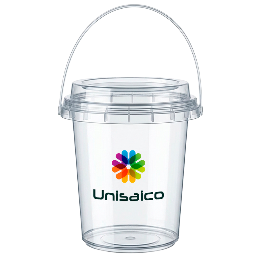 Premium Transparent Drink Buckets - Custom Socks Now