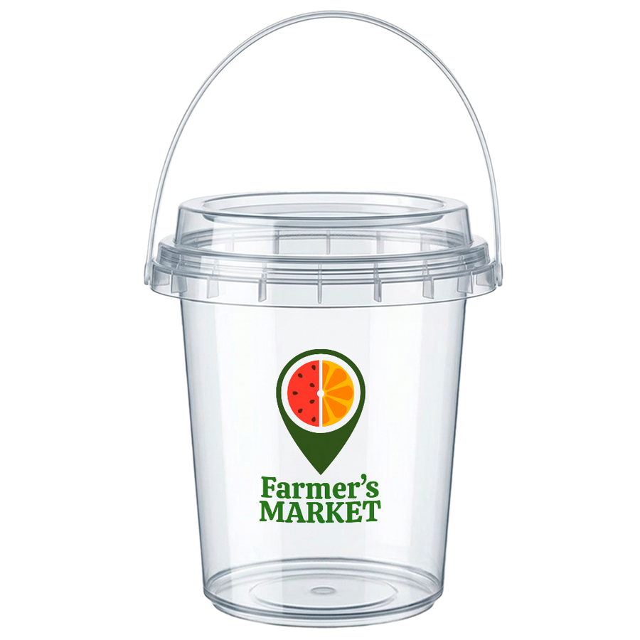 Premium Transparent Drink Buckets - Custom Socks Now