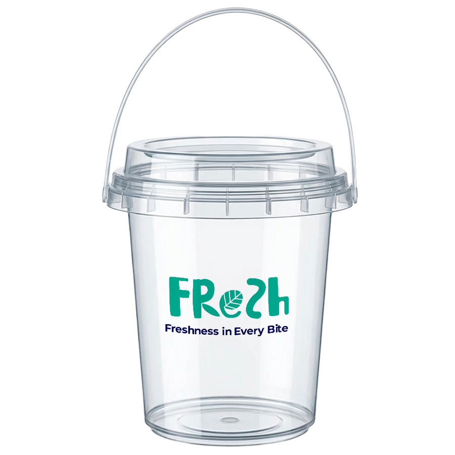 Premium Transparent Drink Buckets - Custom Socks Now
