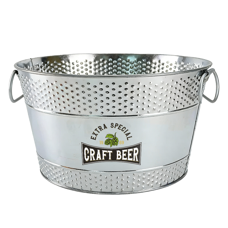 Galvanized Beverage & Ice Buckets - Custom Socks Now