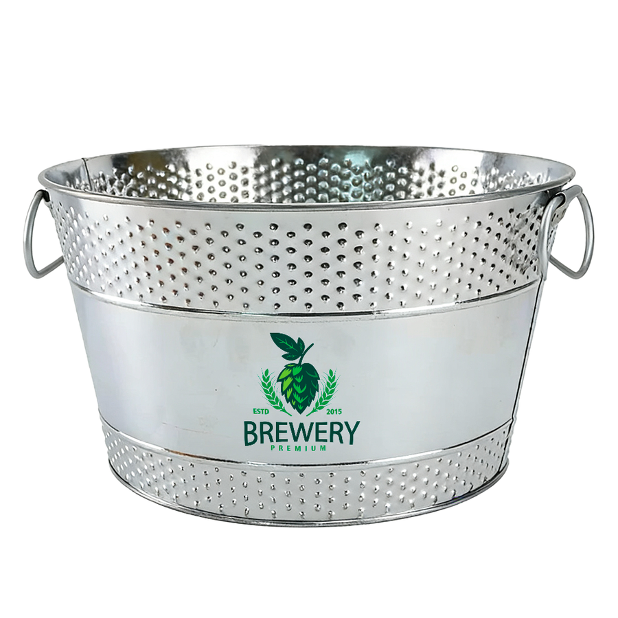 Galvanized Beverage & Ice Buckets - Custom Socks Now