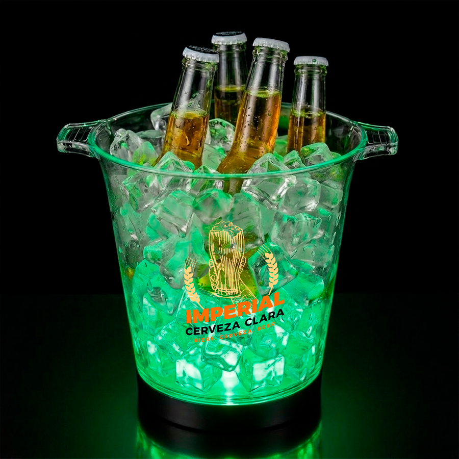 Multi-Color Light-Up Drink Buckets - Custom Socks Now