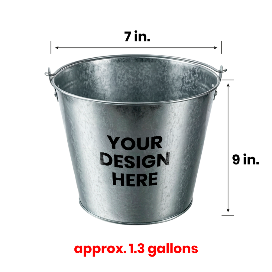 Tinplate Beer Buckets & Opener Combo - Custom Socks Now