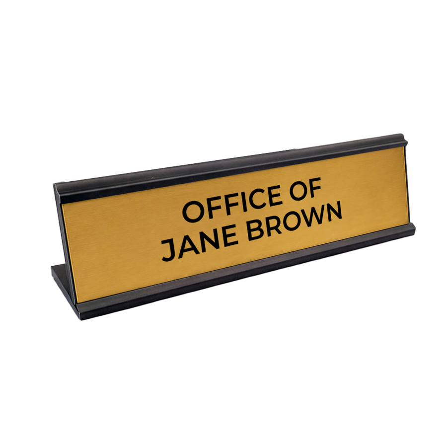 Metal Desktop Name Badges - Custom Socks Now