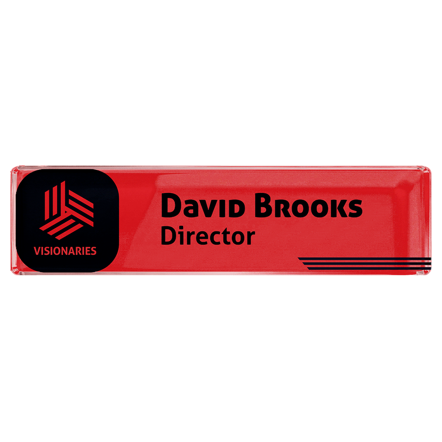 Acrylic Desktop Name Badges - Custom Socks Now