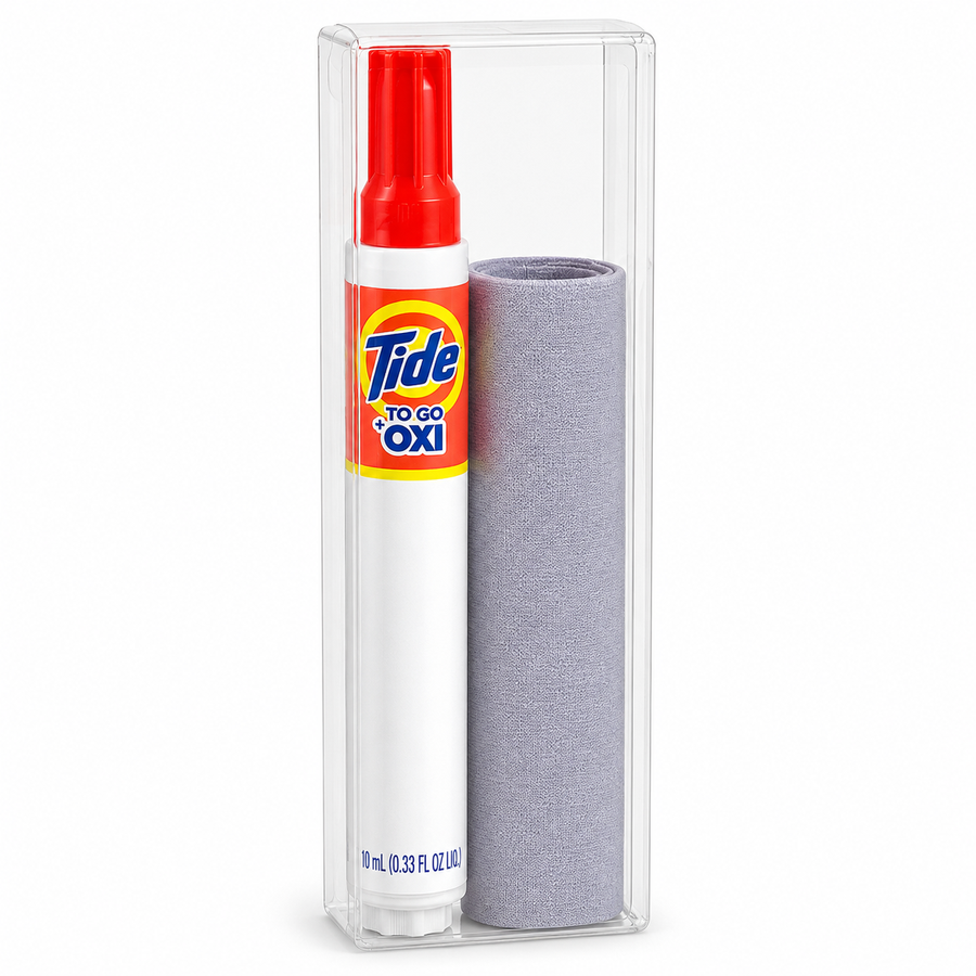 Tide® to Go + Oxi Stain Remover Travel Kits with Premium Microfiber Cloths - Custom Socks Now