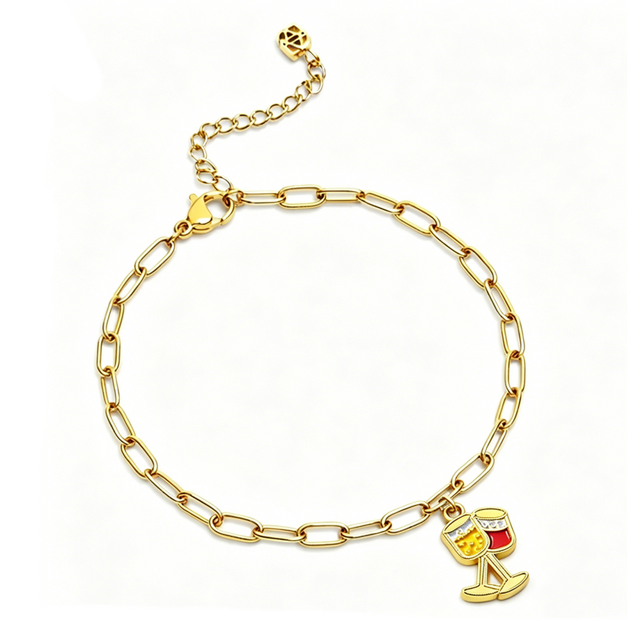 Soft Enamel Charm Bracelets - Custom Socks Now