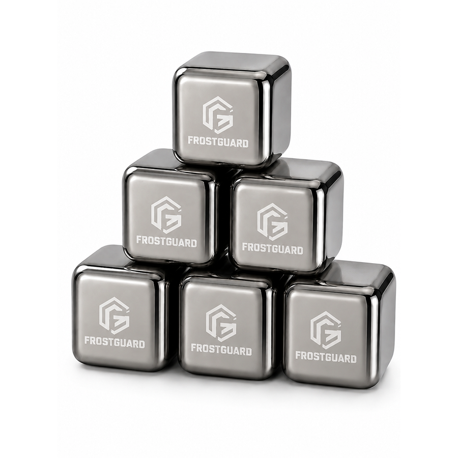 Silver Stainless Steel Ice Cubes - Custom Socks Now