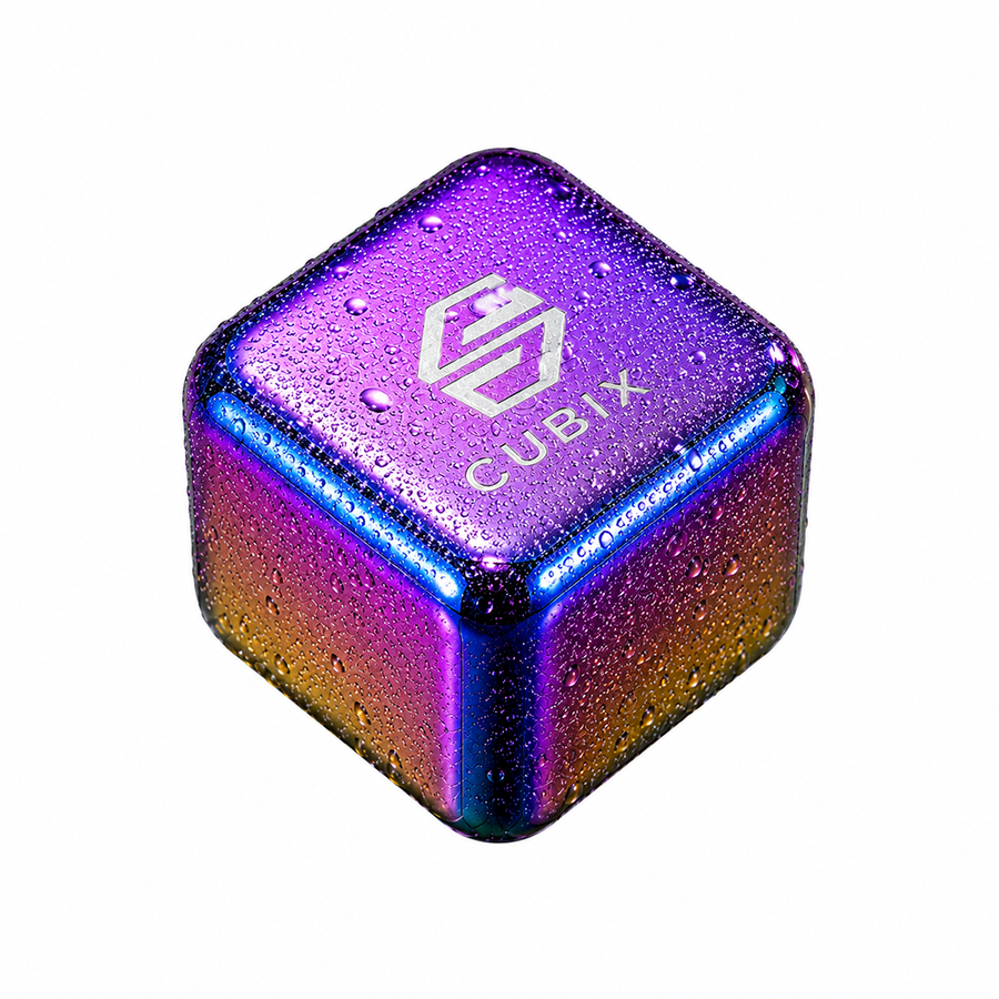 Rainbow Stainless Steel Ice Cubes - Custom Socks Now