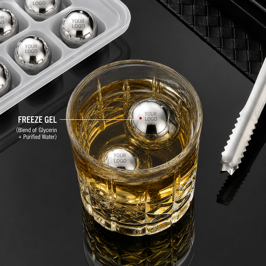 Soccer Ball Stainless Steel Ice Cubes - Custom Socks Now
