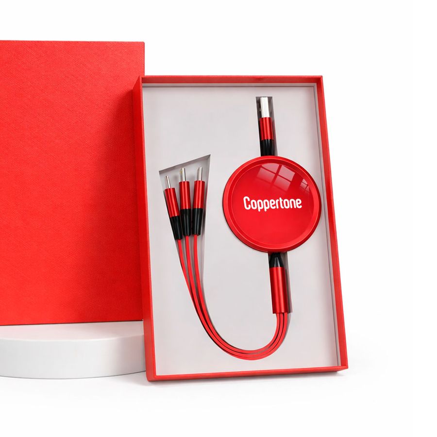 Soft Silicone 3-in-1 Charging Cables - Custom Socks Now