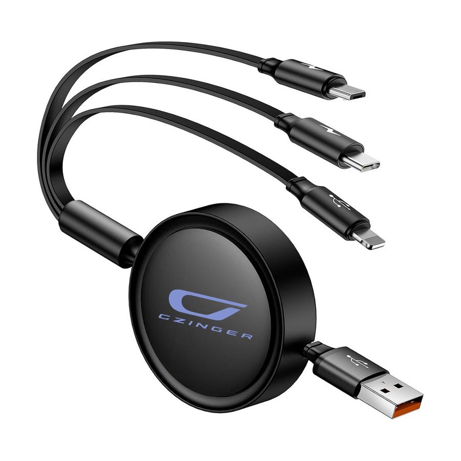 Soft Silicone 3-in-1 Charging Cables - Custom Socks Now