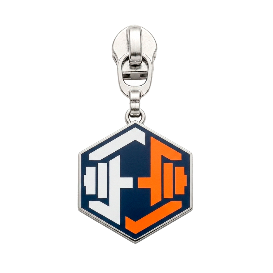 Offset Printing Metal Zipper Pullers - Custom Socks Now