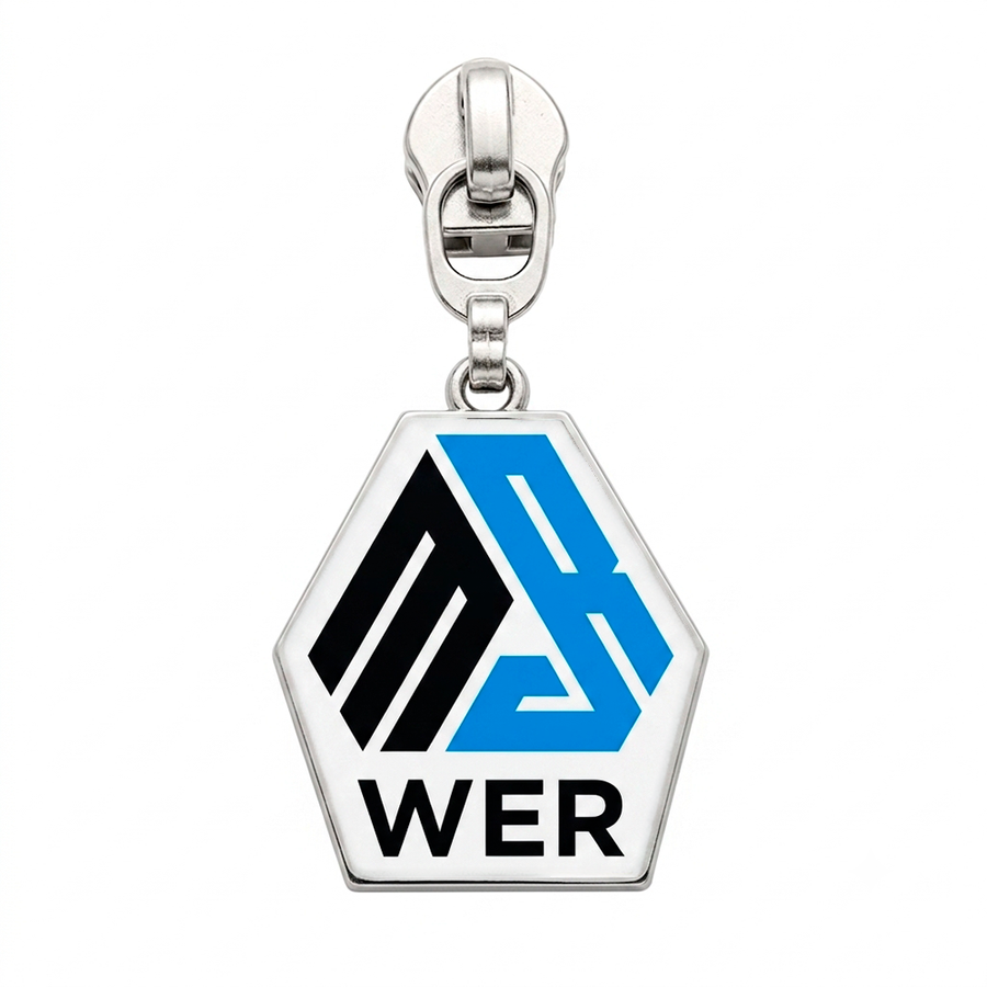 Offset Printing Metal Zipper Pullers - Custom Socks Now