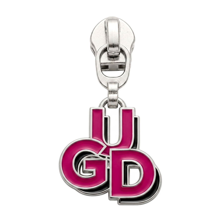 Hard Enamel Metal Zipper Pullers - Custom Socks Now