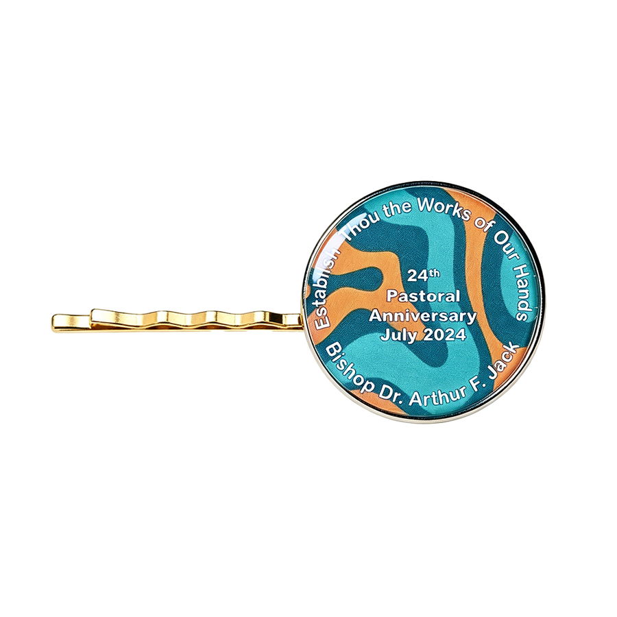Epoxy Dome Metal Hair Clips - Custom Socks Now