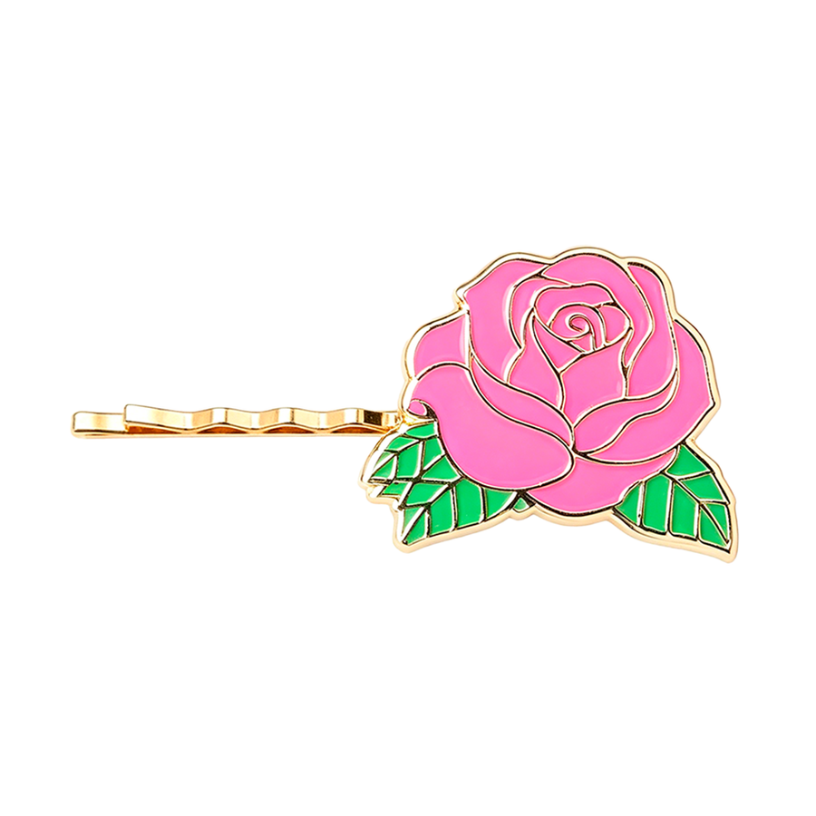 Soft Enamel Metal Hair Clips - Custom Socks Now