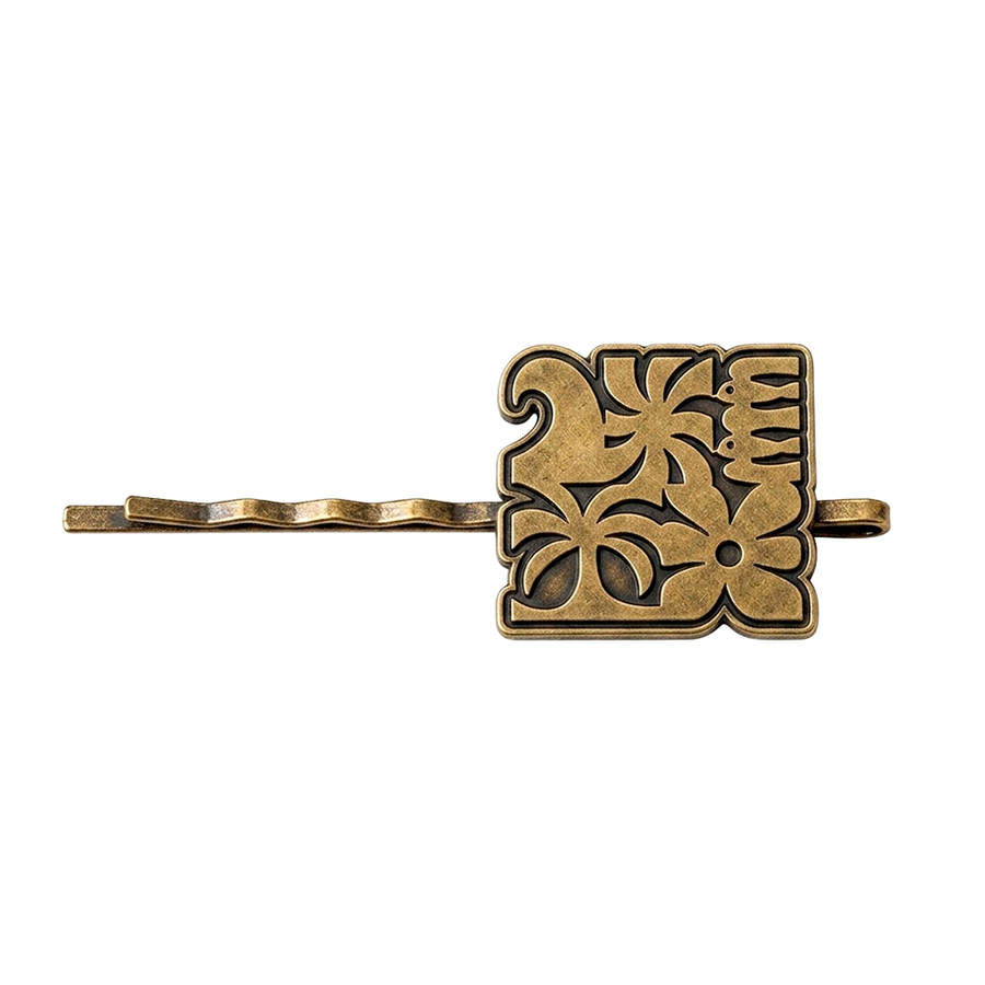 Die Struck Metal Hair Clips - Custom Socks Now