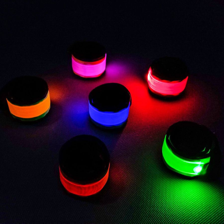 Light Up Slap Wristbands - Custom Socks Now