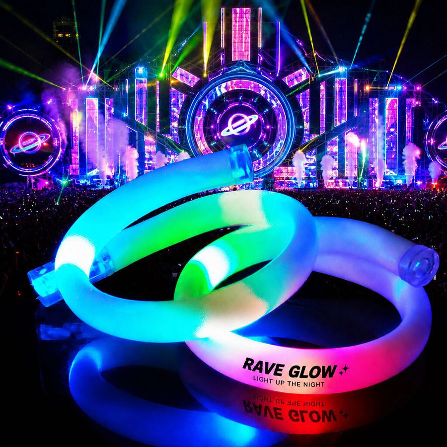 Glow Tube Wristbands - Custom Socks Now