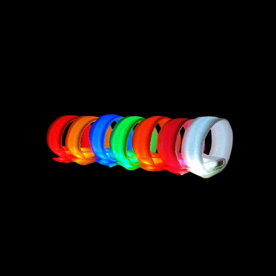 Glow Velcro Wristbands - Custom Socks Now